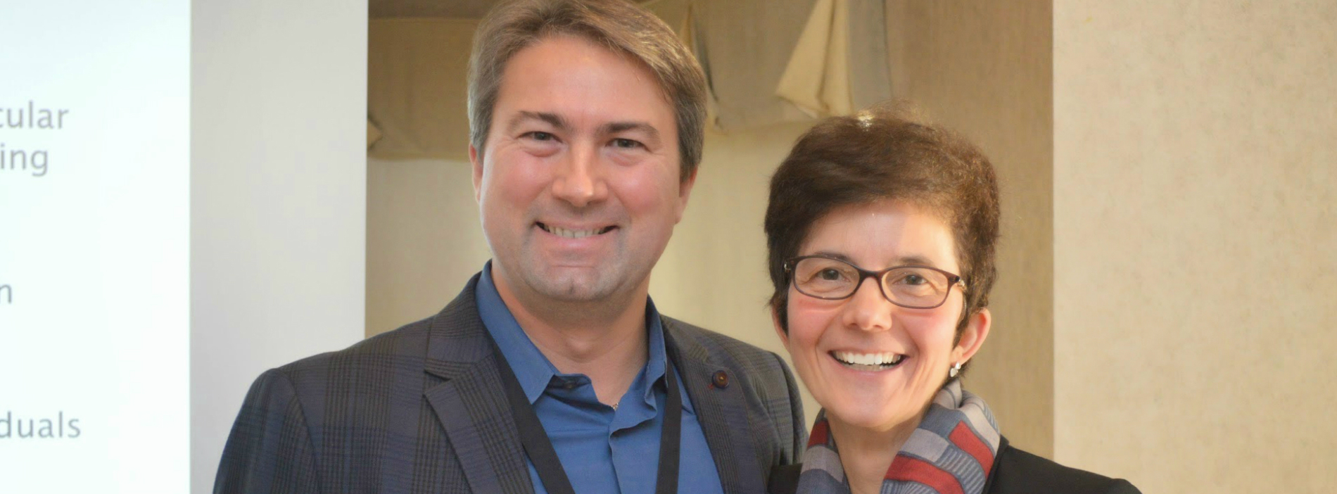 Drs. Richard Pittini and Filomena Meffe, from the FD Committee Faculty
