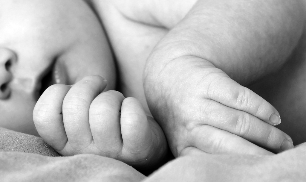 Infant lying down