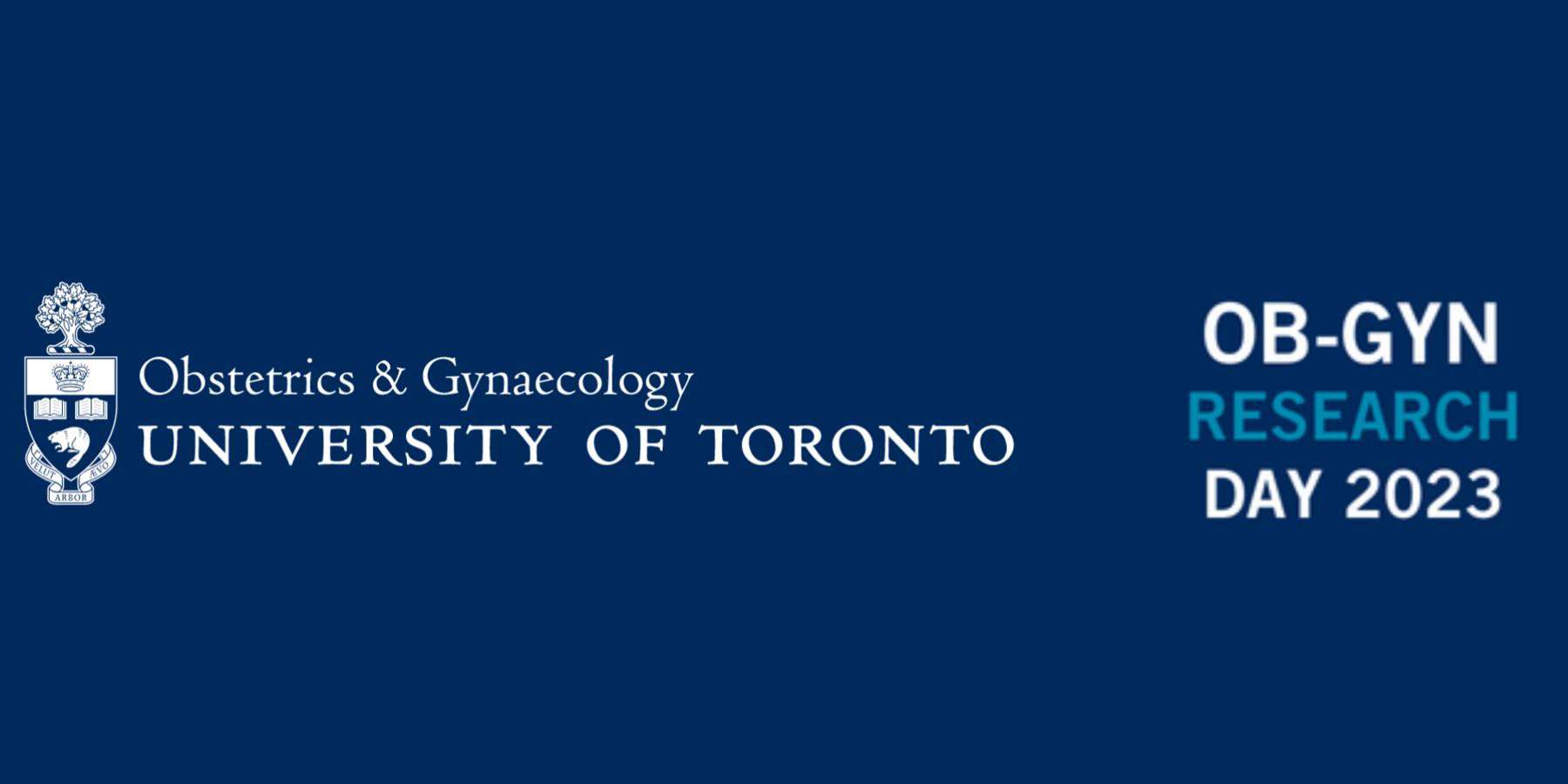 Text that reads: Ob-Gyn Research Day 2023