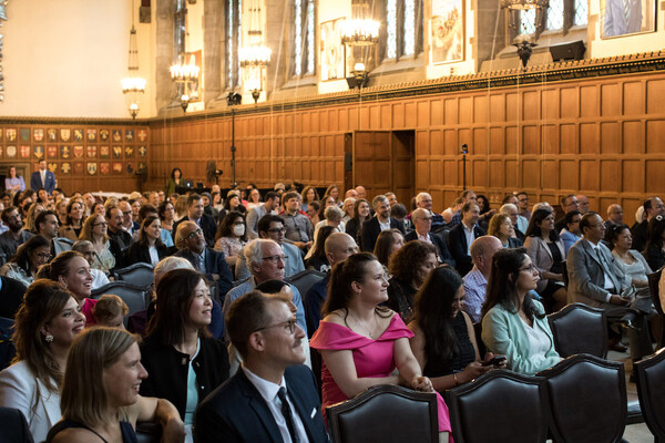 The Graduation ceremony inside Hart House