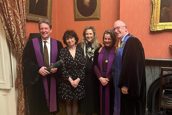 Dr. Rory Windrim receiving his award in Dublin, Ireland