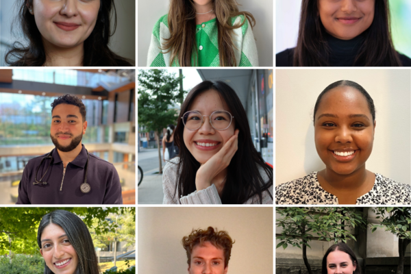 A mosaic of nine summer students