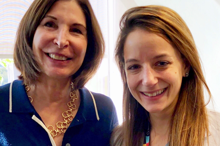 Dr. Ruth Ronn pictured with Dr. Ellen Greenblatt, Medical Director at Mount Sinai Fertility