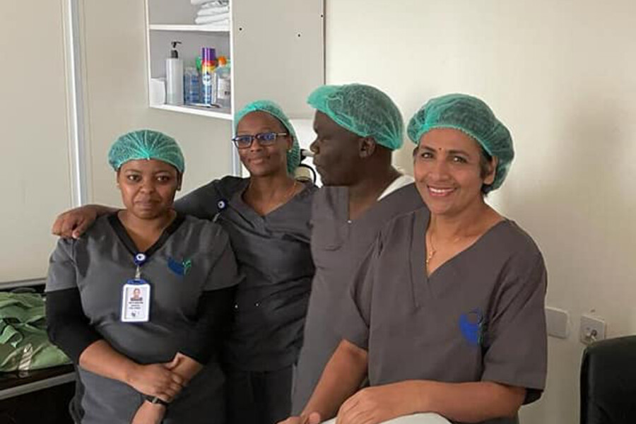 The medical team in Eldoret