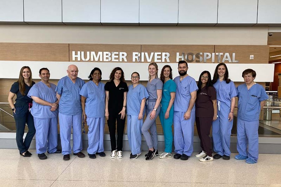 Dr. Andre LaRoche's team at Humber River Hospital
