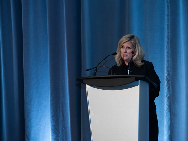 Wendy Whittle at podium