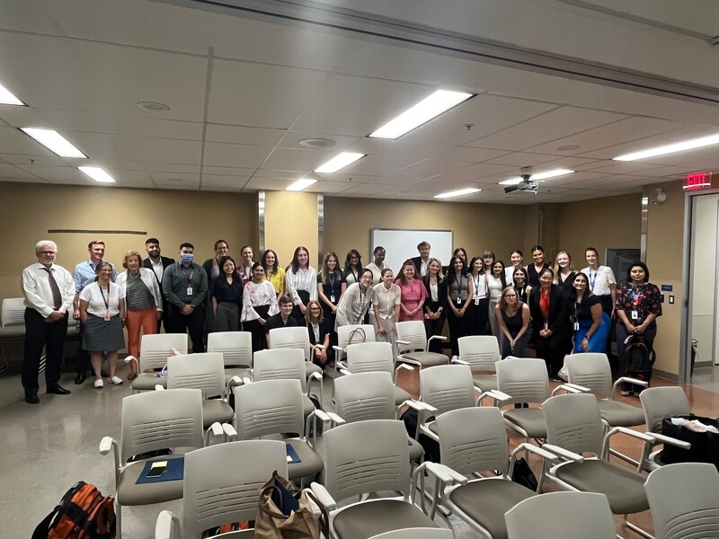 Attendees pose together