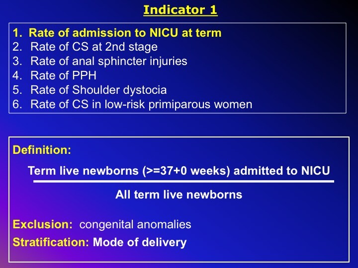 Indicator 1