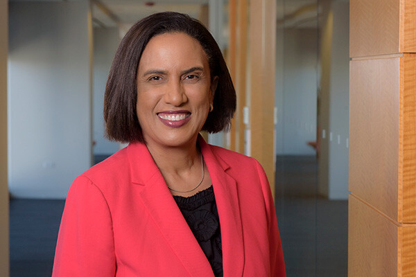 Kirsten Bibbins-Domingo in red blazer