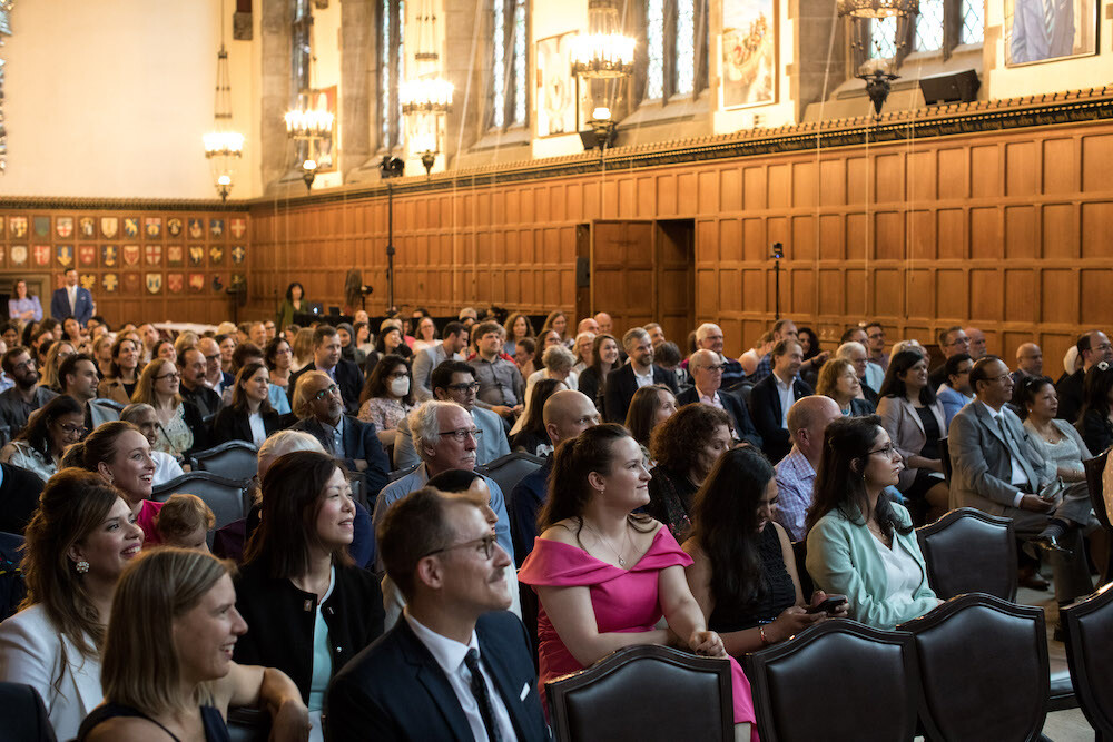 The Graduation ceremony inside Hart House