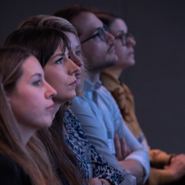 A row of attendees